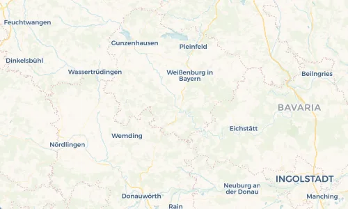 Regenradar Vorschaubild - Aktuelle Niederschläge in Treuchtlingen und Umgebung