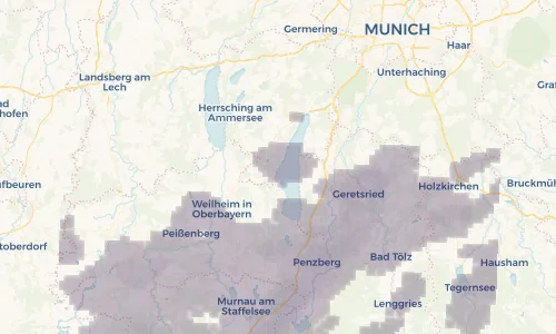 Regenradar Vorschaubild - Aktuelle Niederschläge in Tutzing und Umgebung