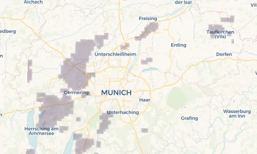 Regenradar Vorschaubild - Aktuelle Niederschläge in Unterföhring und Umgebung