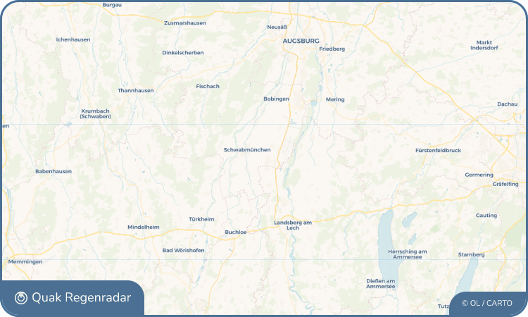 Regenradar-Widget für Untermeitingen