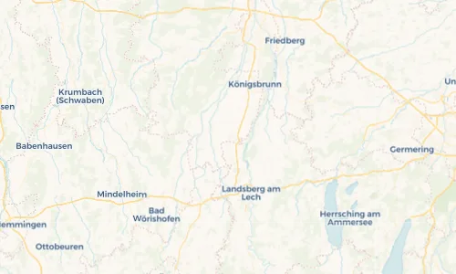 Regenradar Vorschaubild - Aktuelle Niederschläge in Untermeitingen und Umgebung
