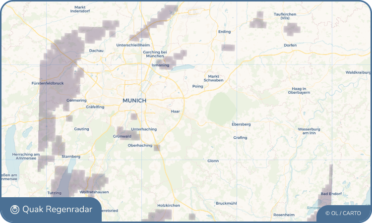 Regenradar-Widget für Vaterstetten