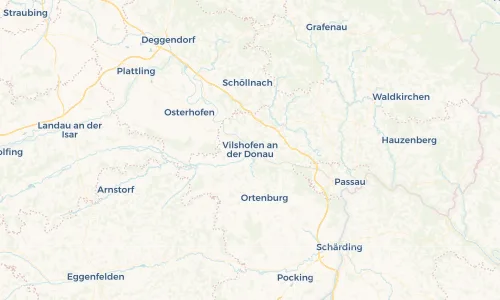 Regenradar Vorschaubild - Aktuelle Niederschläge in Vilshofen an der Donau und Umgebung