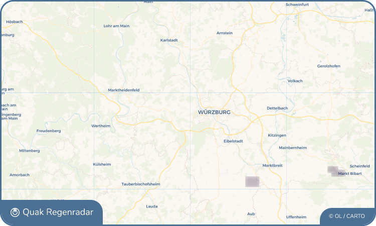 Quak Regenradar-Widget Waldbüttelbrunn