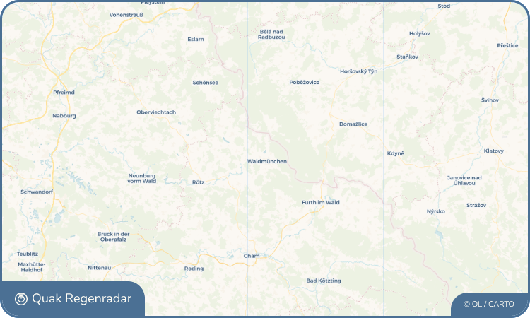 Regenradar-Widget für Waldmünchen
