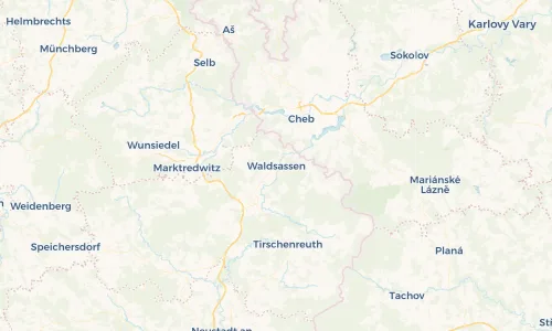 Regenradar Vorschaubild - Aktuelle Niederschläge in Waldsassen und Umgebung