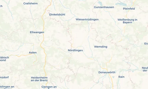 Regenradar Vorschaubild - Aktuelle Niederschläge in Wallerstein und Umgebung