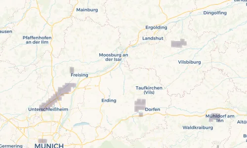 Regenradar Vorschaubild - Aktuelle Niederschläge in Wartenberg und Umgebung