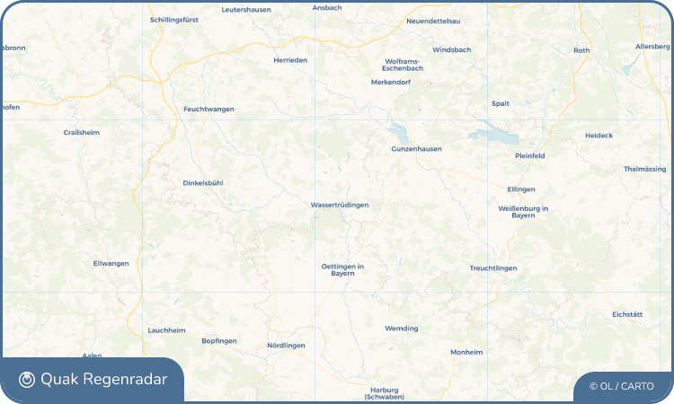 Quak Regenradar-Widget Wassertrüdingen