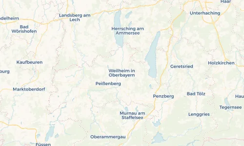 Regenradar Vorschaubild - Aktuelle Niederschläge in Weilheim in Oberbayern und Umgebung