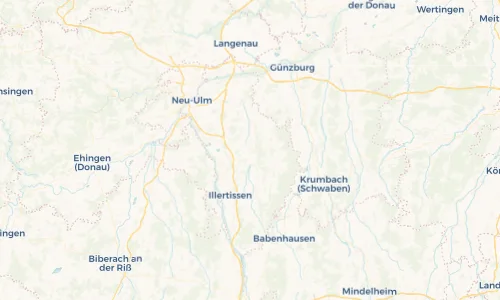 Regenradar Vorschaubild - Aktuelle Niederschläge in Weißenhorn und Umgebung