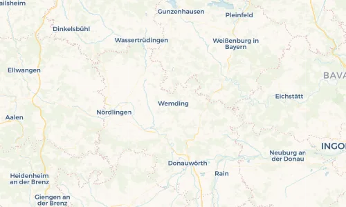 Regenradar Vorschaubild - Aktuelle Niederschläge in Wemding und Umgebung