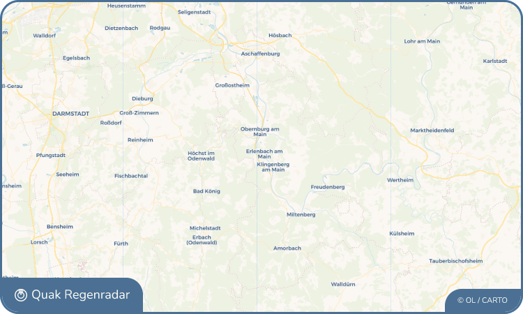 Quak Regenradar-Widget Wörth am Main