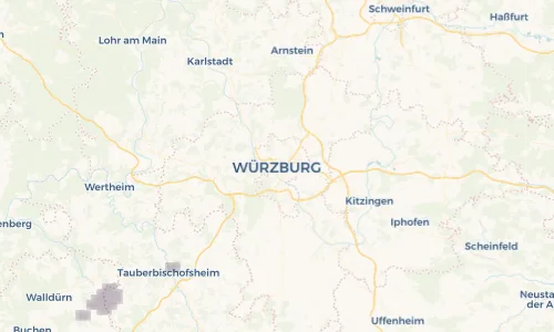Regenradar Vorschaubild - Aktuelle Niederschläge in Würzburg und Umgebung