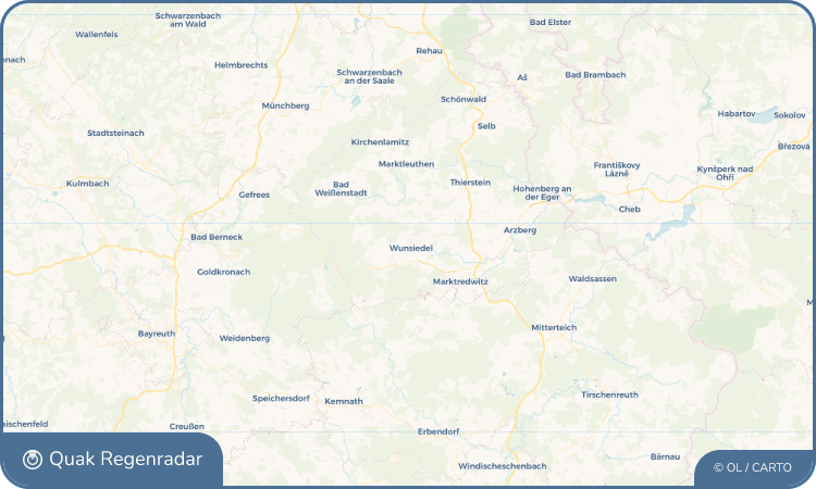 Regenradar-Widget für Wunsiedel