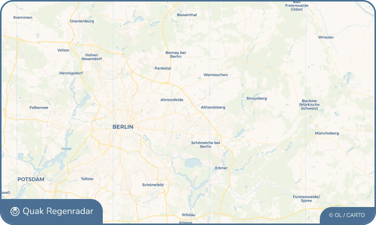 Quak Regenradar-Widget Hönow