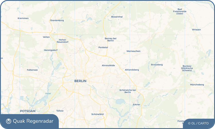 Regenradar-Widget für Ahrensfelde