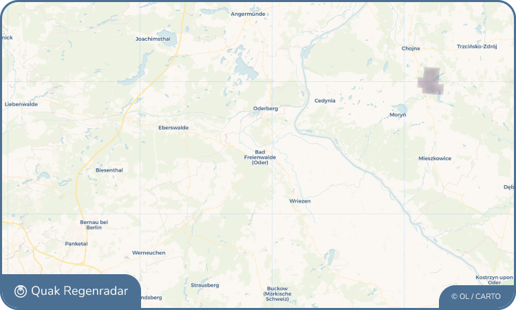 Quak Regenradar-Widget Bad Freienwalde (Oder)