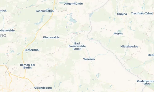 Regenradar Vorschaubild - Aktuelle Niederschläge in Bad Freienwalde (Oder) und Umgebung