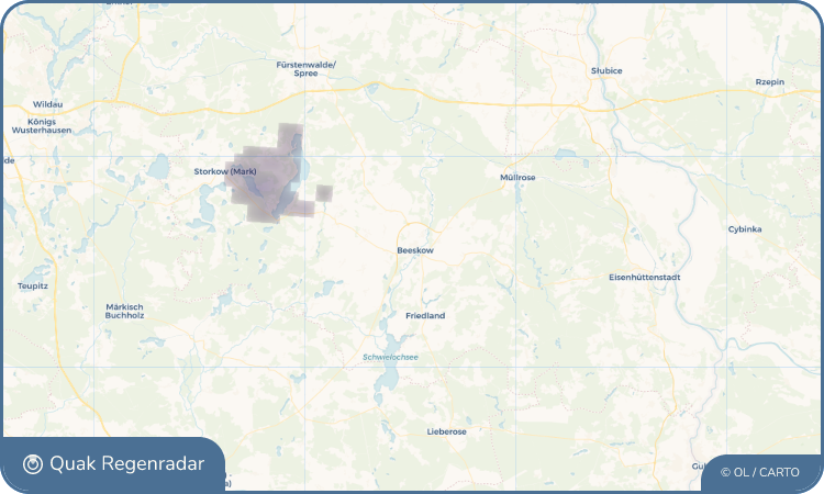 Quak Regenradar-Widget Beeskow