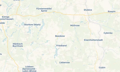 Regenradar Vorschaubild - Aktuelle Niederschläge in Beeskow und Umgebung