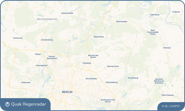 Quak Regenradar-Widget Bernau bei Berlin