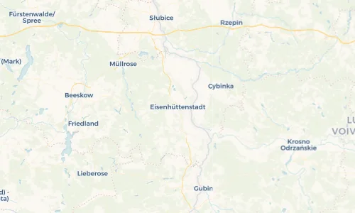 Regenradar Vorschaubild - Aktuelle Niederschläge in Eisenhüttenstadt und Umgebung