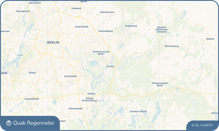 Quak Regenradar-Widget Erkner