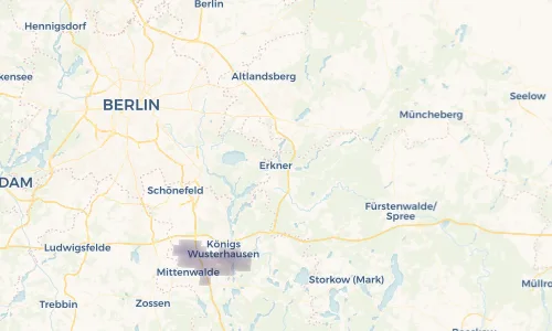 Regenradar Vorschaubild - Aktuelle Niederschläge in Erkner und Umgebung