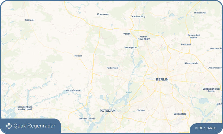 Quak Regenradar-Widget Falkensee