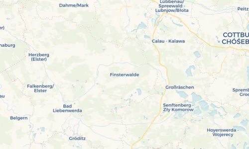 Regenradar Vorschaubild - Aktuelle Niederschläge in Finsterwalde und Umgebung