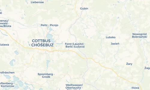 Regenradar Vorschaubild - Aktuelle Niederschläge in Forst (Lausitz) - Baršć (Łužyca) und Umgebung