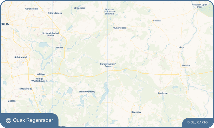 Quak Regenradar-Widget Fürstenwalde/Spree
