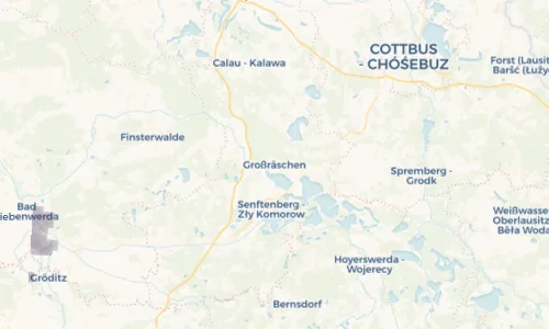 Regenradar Vorschaubild - Aktuelle Niederschläge in Großräschen und Umgebung
