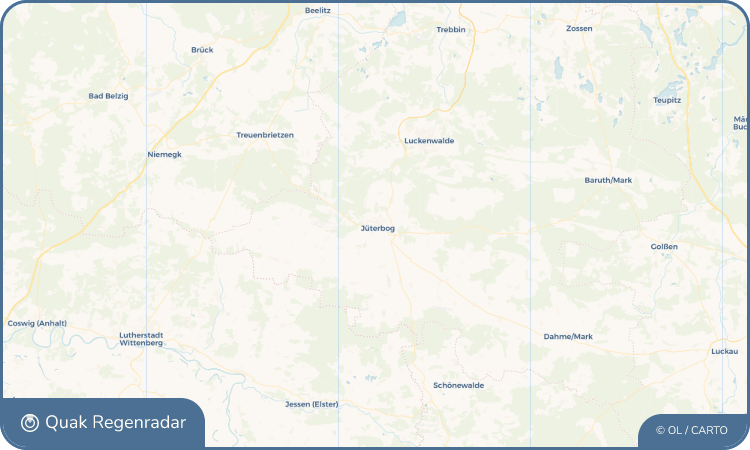 Quak Regenradar-Widget Jüterbog