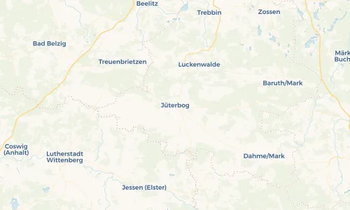 Regenradar Vorschaubild - Aktuelle Niederschläge in Jüterbog und Umgebung