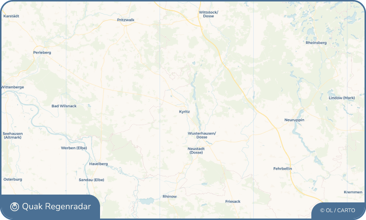 Quak Regenradar-Widget Kyritz