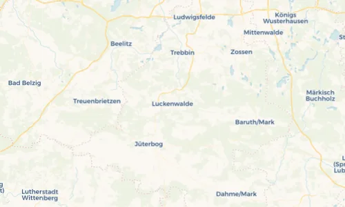 Regenradar Vorschaubild - Aktuelle Niederschläge in Luckenwalde und Umgebung