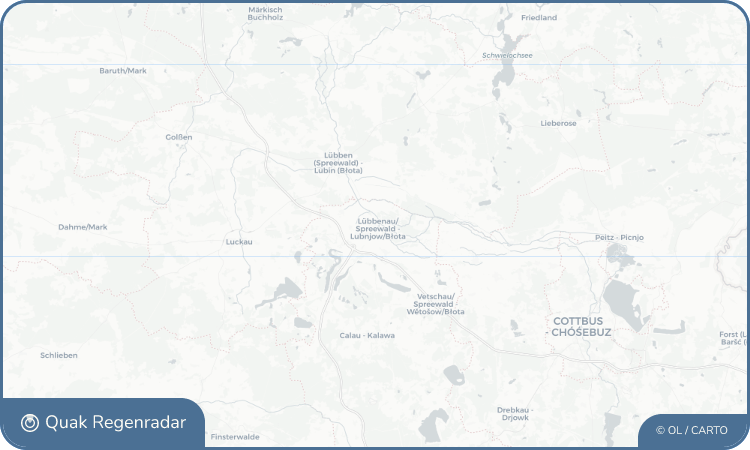 Regenradar-Widget für Lübbenau/Spreewald - Lubnjow/Błota