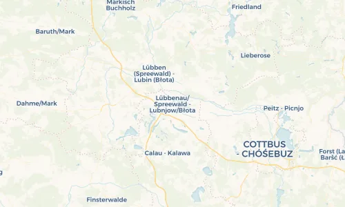 Regenradar Vorschaubild - Aktuelle Niederschläge in Lübbenau/Spreewald - Lubnjow/Błota und Umgebung