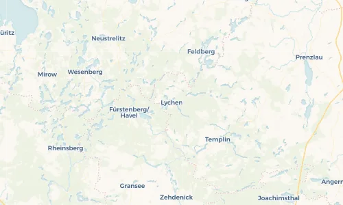 Regenradar Vorschaubild - Aktuelle Niederschläge in Lychen und Umgebung