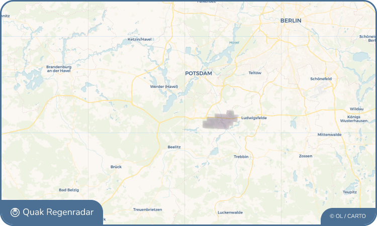 Quak Regenradar-Widget Michendorf
