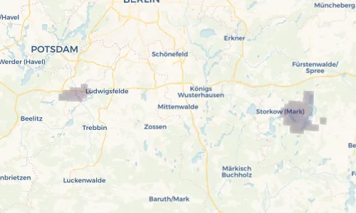 Regenradar Vorschaubild - Aktuelle Niederschläge in Mittenwalde und Umgebung