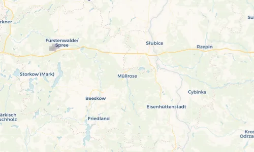 Regenradar Vorschaubild - Aktuelle Niederschläge in Müllrose und Umgebung