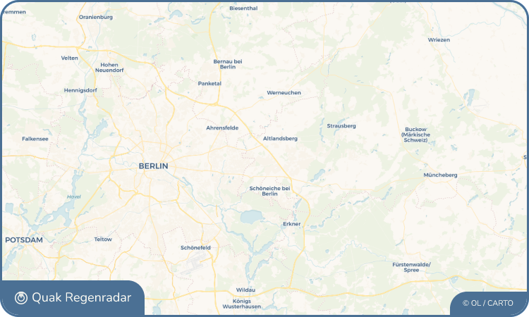 Quak Regenradar-Widget Neuenhagen bei Berlin