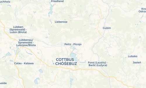 Regenradar Vorschaubild - Aktuelle Niederschläge in Peitz - Picnjo und Umgebung
