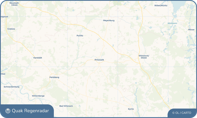 Regenradar-Widget für Pritzwalk