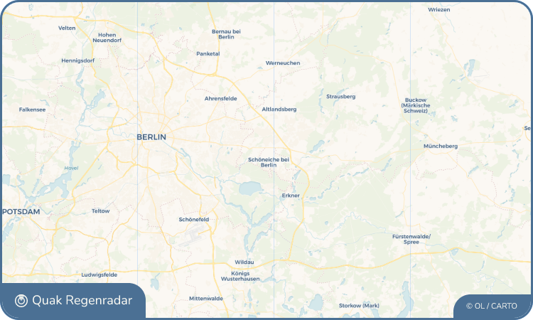 Quak Regenradar-Widget Schöneiche bei Berlin