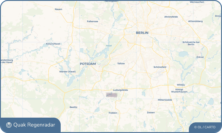 Quak Regenradar-Widget Stahnsdorf