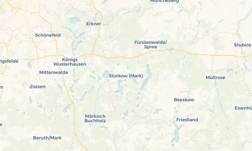 Regenradar Vorschaubild - Aktuelle Niederschläge in Storkow (Mark) und Umgebung